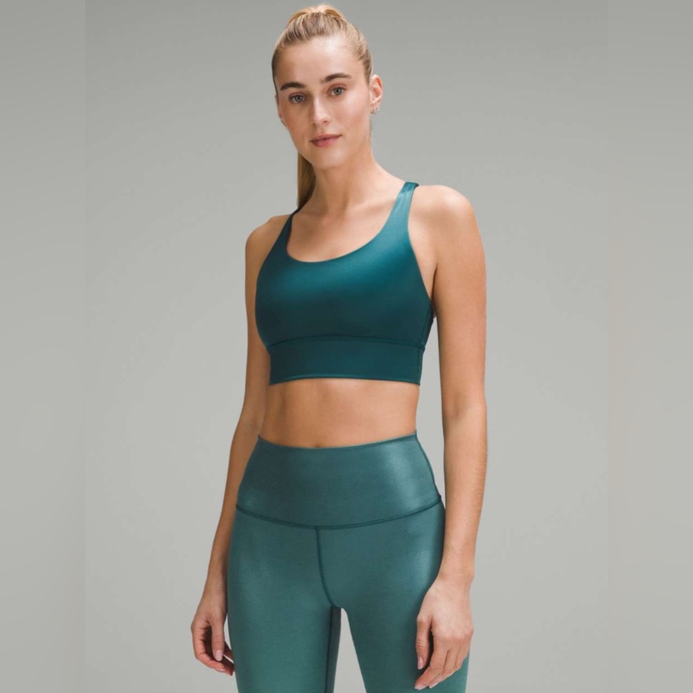 Lululemon Energy Longline Bra *Medium Support, B-D Cups Foil